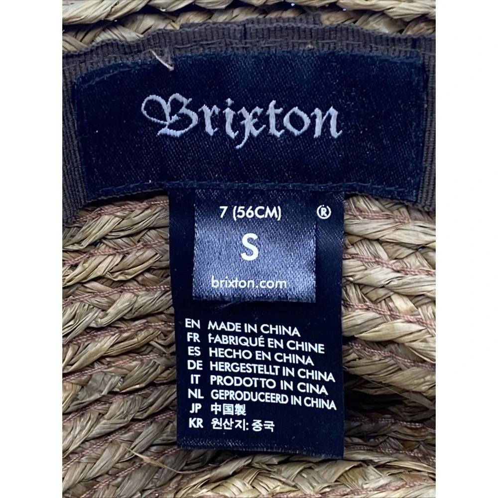 Brixton Joanna Straw Rancher Hat Women's Size Small 7/56cm Boho Summer Sun